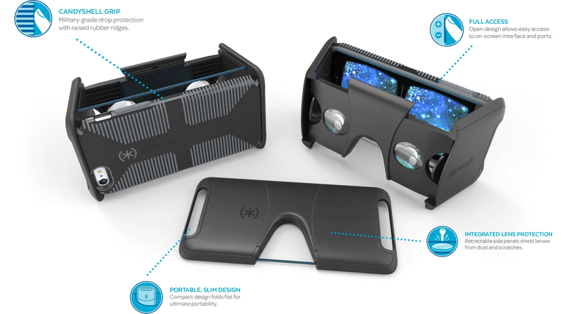 Illustration for article titled Speck's Cardboard-Friendly VR Goggles Fold Flatter Than Your Phone
